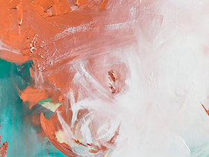 Ręcznie malowany obraz Odyseja - 80x80 cm - detal - zdjęcie od Studio Plama - Agnieszka Potocka-Makoś