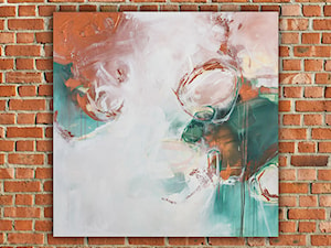 Ręcznie malowany obraz Odyseja - 80x80 cm - zdjęcie od Studio Plama - Agnieszka Potocka-Makoś