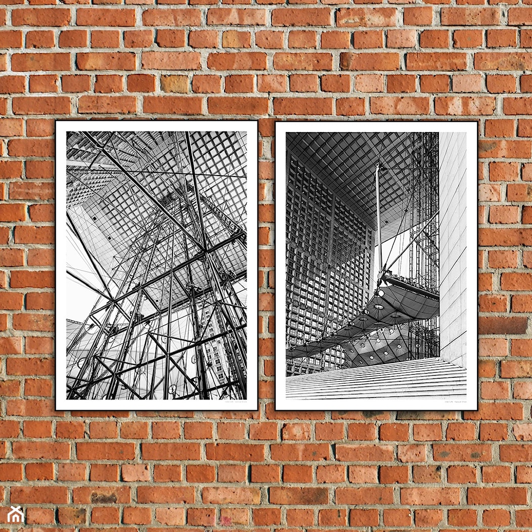 2 plakaty - Paryż - Grande Arche - zdjęcie od Studio Plama - Agnieszka Potocka-Makoś - Homebook