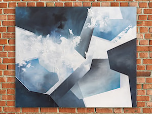 Ręcznie malowany obraz abstrakcyjny "Chaos" 100x120 cm - zdjęcie od Studio Plama - Agnieszka Potocka-Makoś