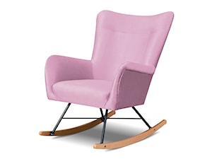 Bujak różowy fotel do karmienia - fotel Olo nogi bujane - zdjęcie od zpuh.meblomar