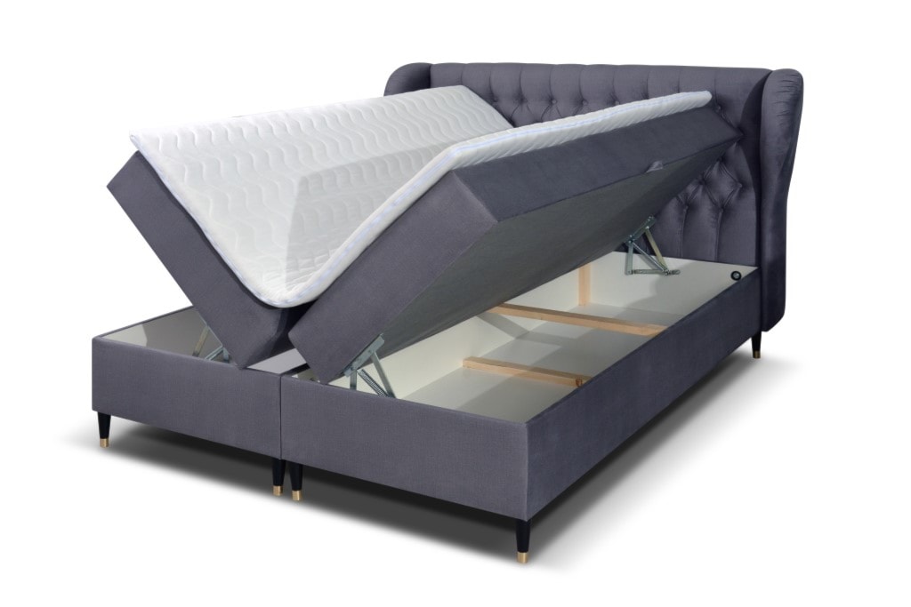 Orfeusz - zapewnij sobie królewski sen! Łóżko z tapicerowanym wezgłowiem 160x200 - zdjęcie od zpuh.meblomar - Homebook