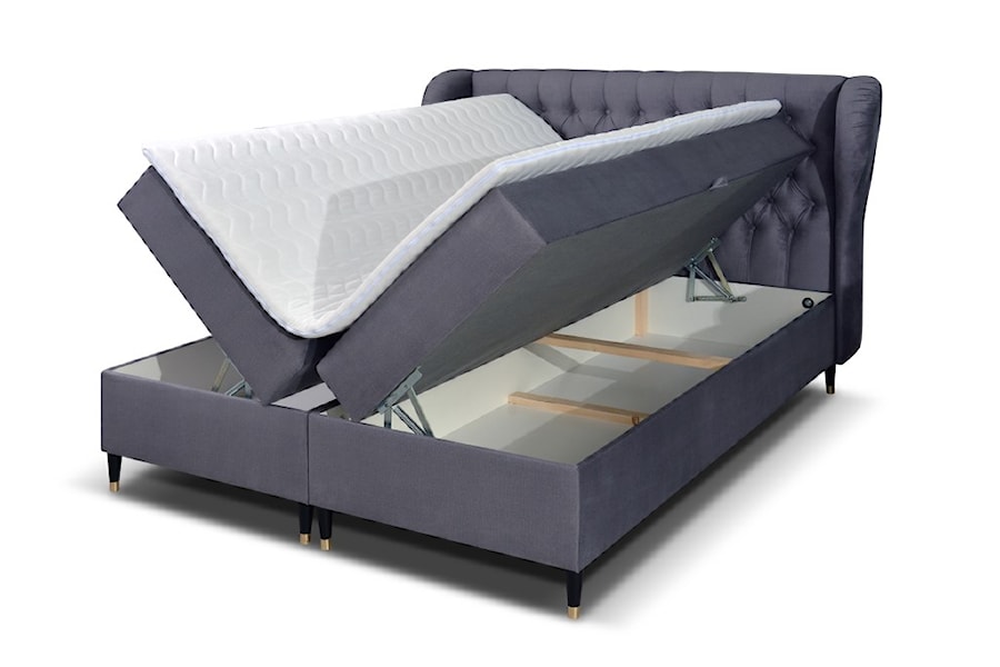 Orfeusz - zapewnij sobie królewski sen! Łóżko z tapicerowanym wezgłowiem 160x200 - zdjęcie od zpuh.meblomar
