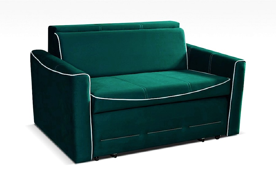 Szmaragdowa sofa dwuosobwa IZA BIS 2R - zdjęcie od zpuh.meblomar