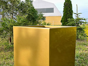 Duża złota donica PREMIUM w stylu glamour - Salon - zdjęcie od Impero - donice na wymiar