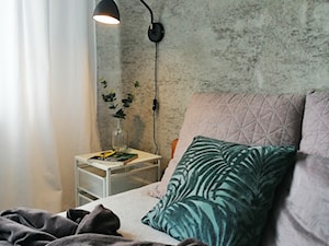 Mieszkanie z nutą zieleni w Krakowie - Sypialnia, styl nowoczesny - zdjęcie od abartula_studio