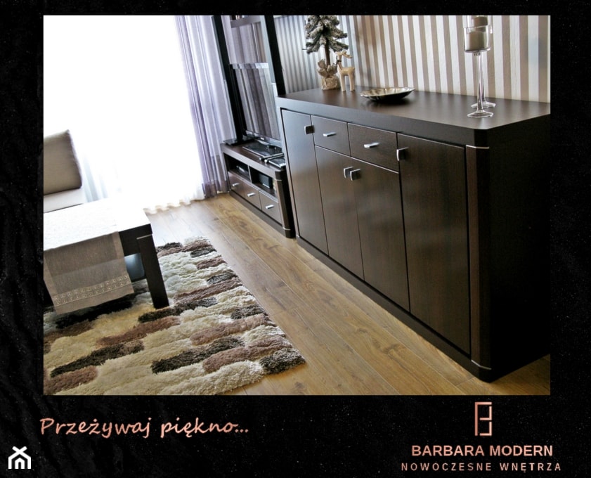 Modernizacja salonu w bloku w Częstochowie. - zdjęcie od BARBARA MODERN - Nowoczesne Wnętrza. Barbara Liberska - Homebook