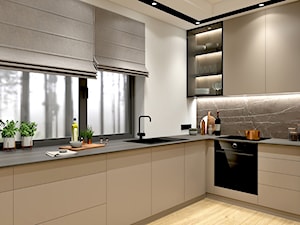 Mieszkanie Dwupoziomowe - Kuchnia, styl nowoczesny - zdjęcie od Archinova Studio