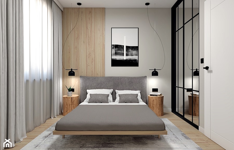Mieszkanie na wynajem - Sypialnia, styl nowoczesny - zdjęcie od Archinova Studio