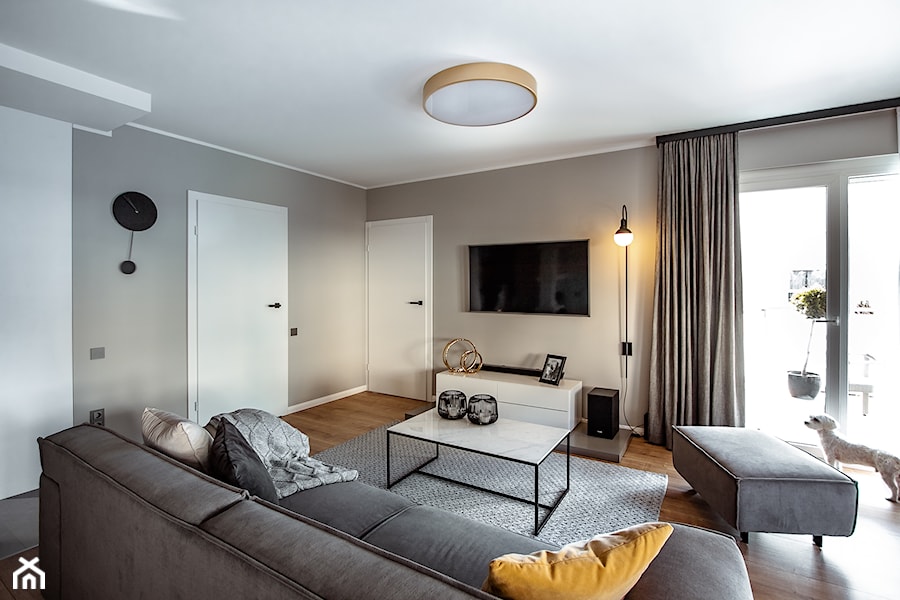 Mieszkanie w Warzymicach - Salon, styl nowoczesny - zdjęcie od Archinova Studio