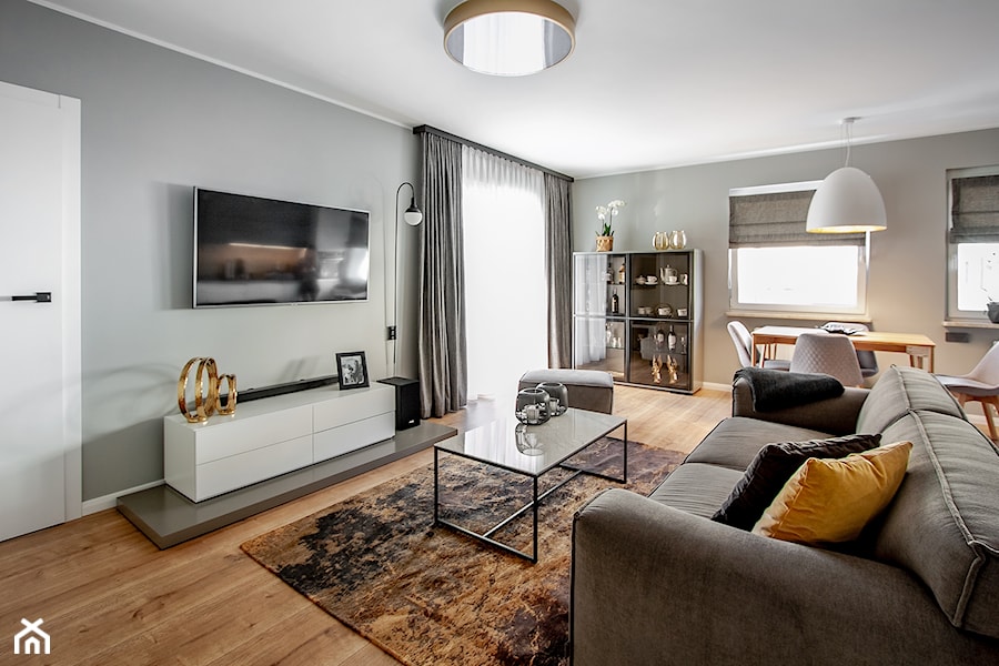 Mieszkanie w Warzymicach - Salon, styl nowoczesny - zdjęcie od Archinova Studio