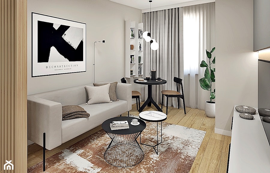 Mieszkanie na wynajem - Salon, styl nowoczesny - zdjęcie od Archinova Studio