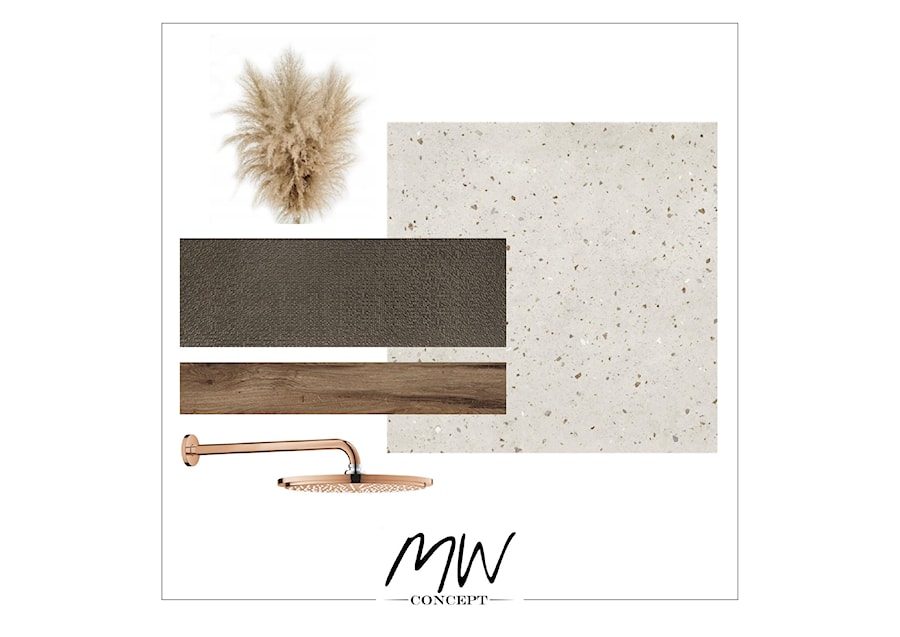 Moodboard Łazienka Whisper Bronze - zdjęcie od MW concept