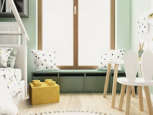 Eleganckie kolorowe mieszkanie w bloku - Pokój dziecka, styl nowoczesny - zdjęcie od Pracownia projektowa Ideovo