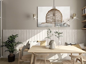 Kuchnia z jadalnią w kamienicy - Kuchnia, styl skandynawski - zdjęcie od Pracownia projektowa Ideovo