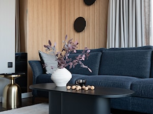 Eleganckie mieszkanie w bloku - Salon, styl nowoczesny - zdjęcie od Pracownia projektowa Ideovo