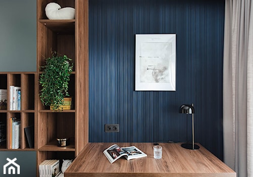 Eleganckie mieszkanie w bloku - Biuro, styl nowoczesny - zdjęcie od Pracownia projektowa Ideovo