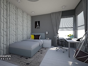 SYPIALNIA & BIURO - Sypialnia, styl nowoczesny - zdjęcie od Augustyn Design