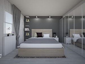 SYPIALNIA - Sypialnia, styl nowoczesny - zdjęcie od Augustyn Design
