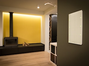 dom 154m2 - Salon, styl nowoczesny - zdjęcie od a3projektowaniewnetrz