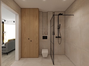 mieszkanie 43 m2 - Łazienka, styl industrialny - zdjęcie od a3projektowaniewnetrz