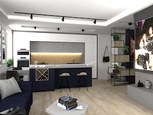 Mieszkanie 72m2 - Kuchnia, styl nowoczesny - zdjęcie od a3projektowaniewnetrz