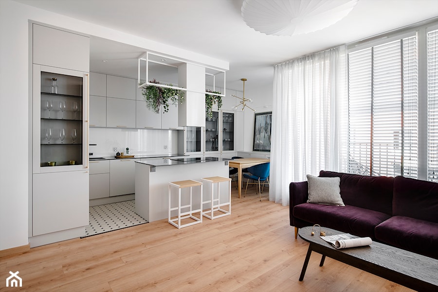 APARTAMENT RAJSKA II GDAŃSK - Salon, styl skandynawski - zdjęcie od Monika Wierzba-Krygiel, Architektura i Wnętrza