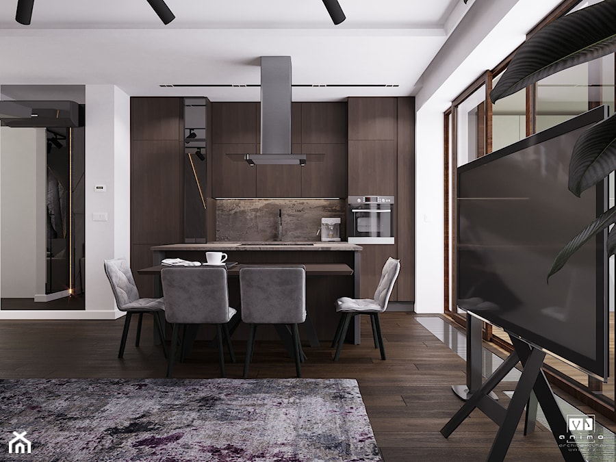 Apartament z charakterem - Kuchnia, styl nowoczesny - zdjęcie od MJanimo architektura wnętrz