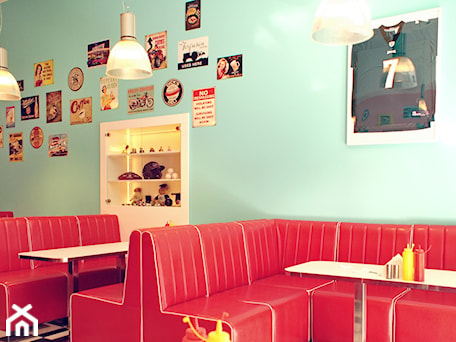 Aranżacje wnętrz - Wnętrza publiczne: Restauracja "Jerry's Burger" - Wnętrza publiczne, styl vintage - OSOM.. Przeglądaj, dodawaj i zapisuj najlepsze zdjęcia, pomysły i inspiracje designerskie. W bazie mamy już prawie milion fotografii!