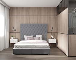 Apartament w Warszawie - Średnia biała sypialnia, styl nowoczesny - zdjęcie od OSOM. - Homebook