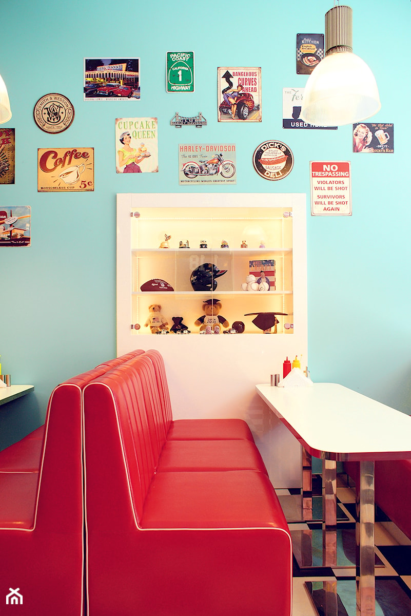 Restauracja "Jerry's Burger" - Wnętrza publiczne, styl vintage - zdjęcie od OSOM.