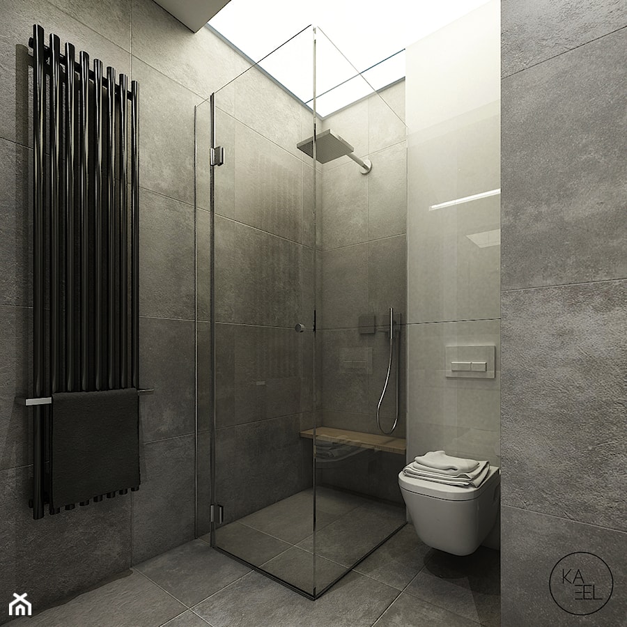WORONICZA - Średnia łazienka, styl minimalistyczny - zdjęcie od KAEL Architekci