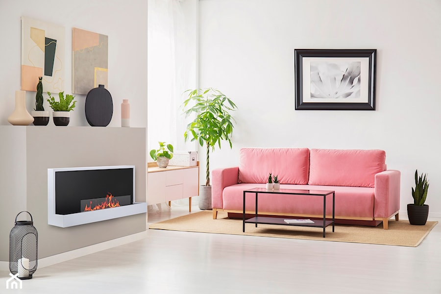 Salon, styl minimalistyczny - zdjęcie od kominek-elektryczny