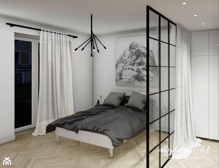 Sypialnia w kamienicy - zdjęcie od MOAD - pracownia architektoniczna