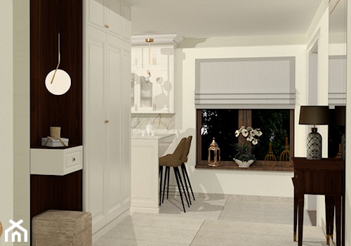 Dom w klasycznym stylu - Hol / przedpokój, styl tradycyjny - zdjęcie od M DESIGN - projektowanie i aranżacja wnętrz