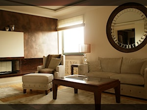 Dwupoziomowy apartament - Salon, styl nowoczesny - zdjęcie od M DESIGN - projektowanie i aranżacja wnętrz