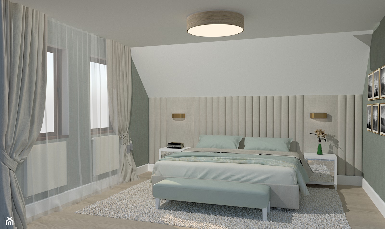 Dom w klasycznym stylu - Sypialnia, styl nowoczesny - zdjęcie od M DESIGN - projektowanie i aranżacja wnętrz - Homebook