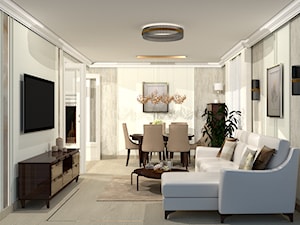 Dom w klasycznym stylu - Salon, styl tradycyjny - zdjęcie od M DESIGN - projektowanie i aranżacja wnętrz