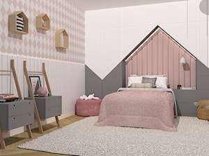 Dom w stylu skandynawskim z nutą pasteli - Pokój dziecka, styl skandynawski - zdjęcie od M DESIGN - projektowanie i aranżacja wnętrz