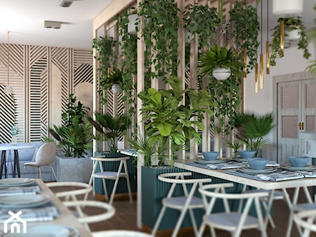 Aranżacje wnętrz - Wnętrza publiczne: PROJEKT RESTAURACJI - Wnętrza publiczne, styl nowoczesny - AROUND DESIGN. Przeglądaj, dodawaj i zapisuj najlepsze zdjęcia, pomysły i inspiracje designerskie. W bazie mamy już prawie milion fotografii!