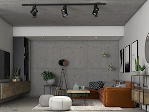 WNĘTRZE APARTAMENTU - Salon, styl nowoczesny - zdjęcie od AROUND DESIGN