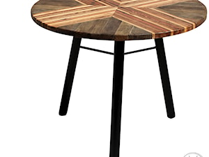 Round Dining Table: Lines on Lines - zdjęcie od Rustiko Imports - Meble Zero Waste