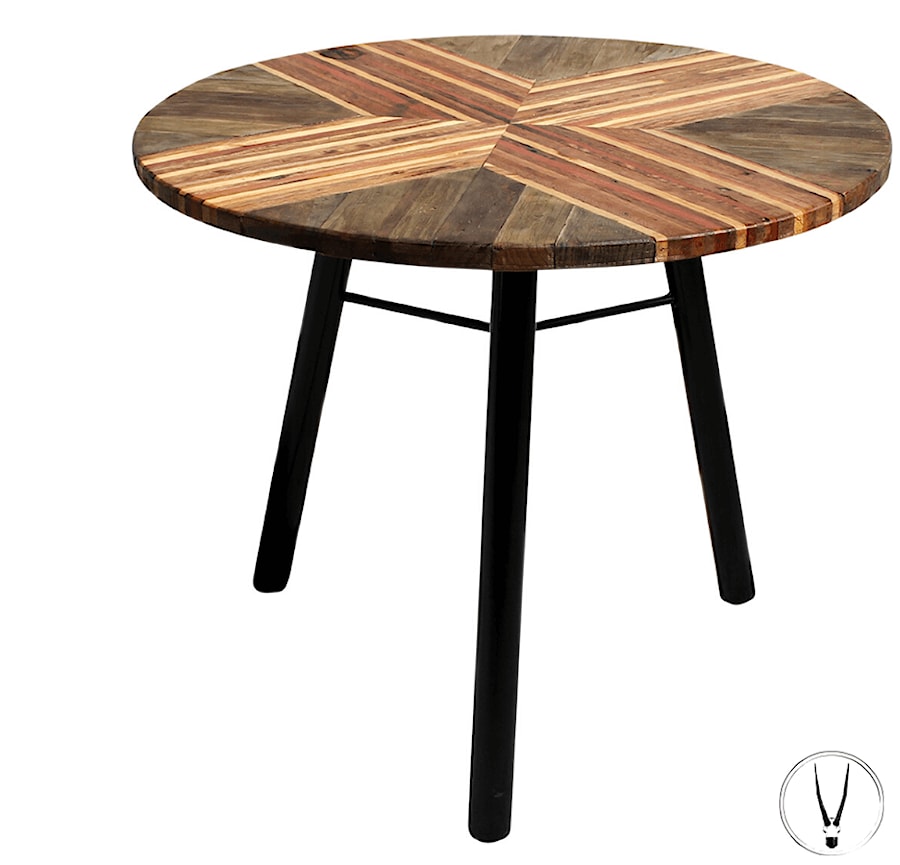 Round Dining Table: Lines on Lines - zdjęcie od Rustiko Imports - Meble Zero Waste