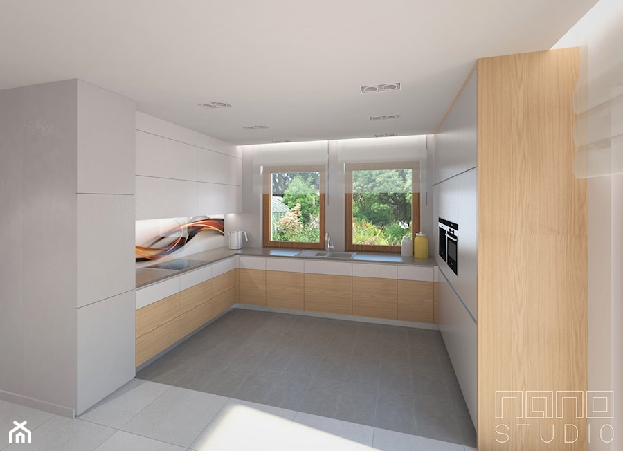 dom w Raciborzu - Kuchnia, styl nowoczesny - zdjęcie od nanoSTUDIO