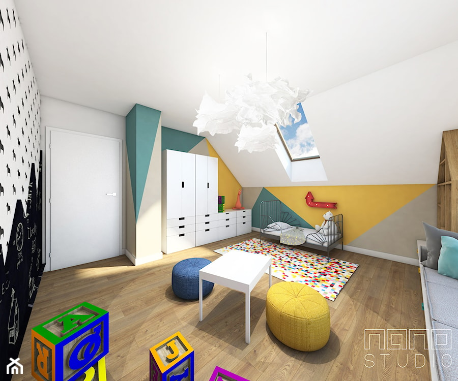 Dom w Olkuszu - Pokój dziecka, styl nowoczesny - zdjęcie od nanoSTUDIO
