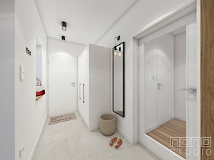 Dom w Olkuszu - Średni biały hol / przedpokój, styl skandynawski - zdjęcie od nanoSTUDIO