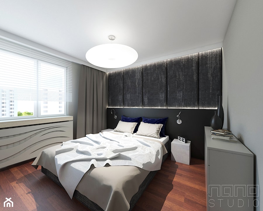 mieszkanie w Raciborzu - Sypialnia, styl nowoczesny - zdjęcie od nanoSTUDIO