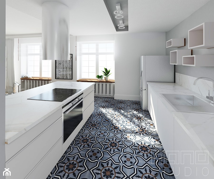 mieszkanie dwupoziomowe - Kuchnia, styl tradycyjny - zdjęcie od nanoSTUDIO
