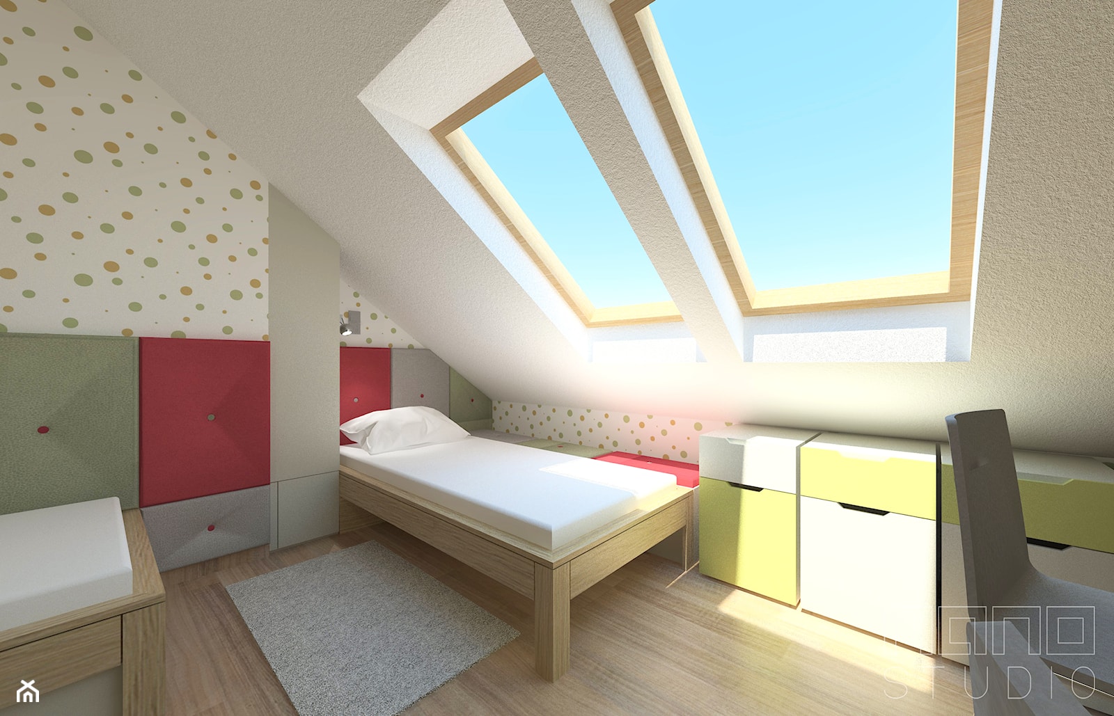 pokój dwóch chłopców - Pokój dziecka, styl nowoczesny - zdjęcie od nanoSTUDIO - Homebook