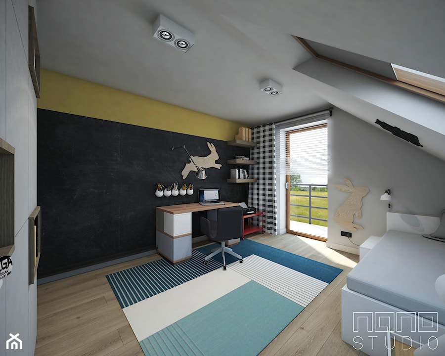 Dom w Olkuszu 2 - Pokój dziecka, styl nowoczesny - zdjęcie od nanoSTUDIO